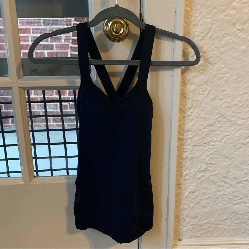 Navy size 2 lululemon tank